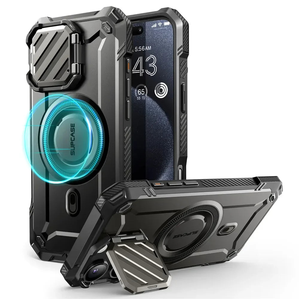 For iPhone 16 Pro Case 6.3" 2024 UB Mag XT Heavy Duty Rugged Strong  Phone Case with Camera Cover