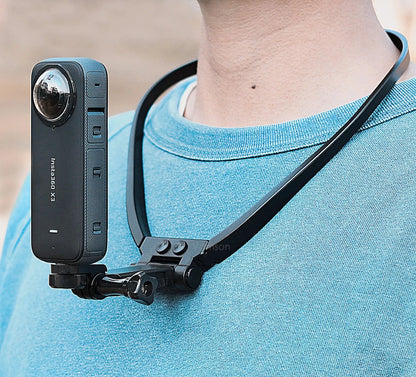 Neck Hold Mount for Insta360 X3 GoPro Hero 11 10 9 DJI Osmo Action Camera Anti-shake Lanyard Strap for GoPro Accessories