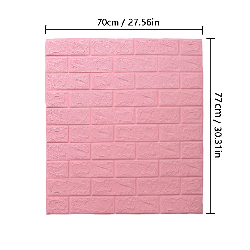 3D Wallpaper Decoration Self-adhesive Antique Foam Brick Wallpaper