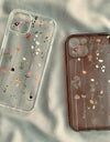 Flower Clear Phone Case for iPhone 16 15 14 Pro Max 15 14 16 Plus Mini Transparent Shockproof Back Cover