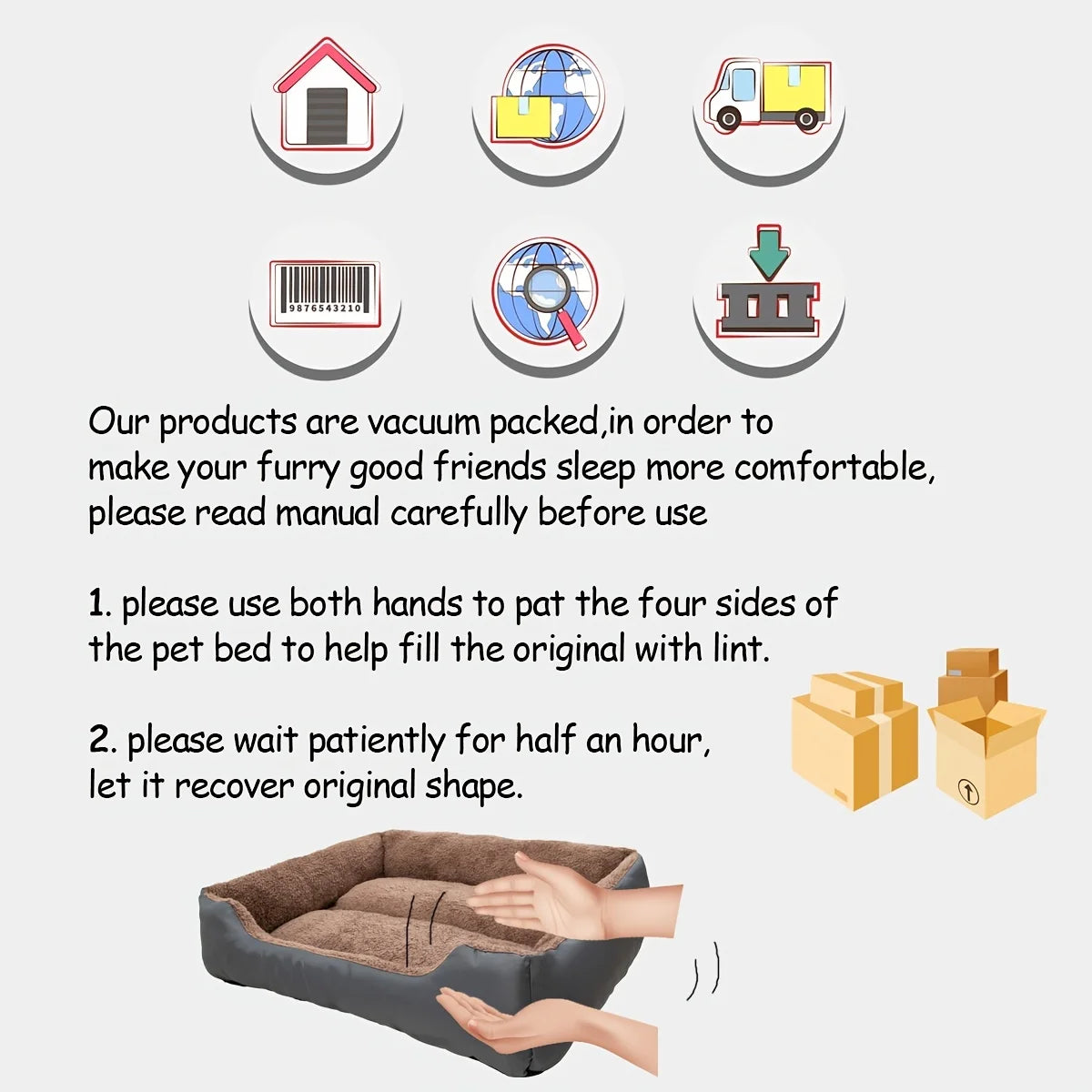 Plush Pet Sofa Bed Cushion for Dogs and Cats