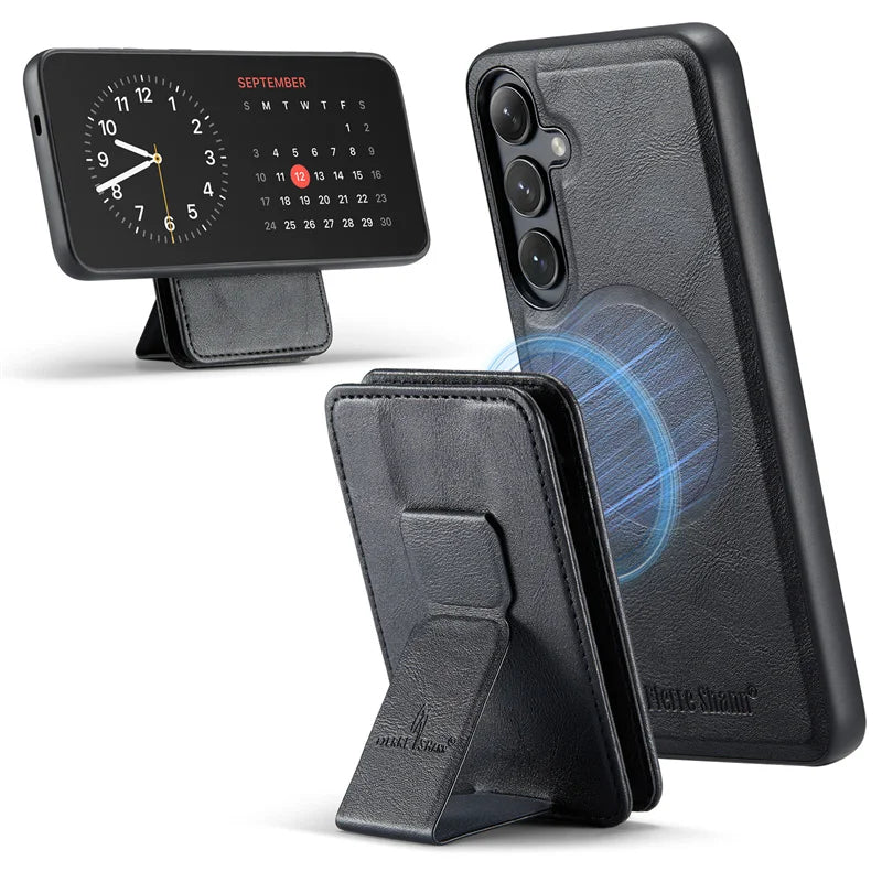 2 in 1Detachable Blocking Wrist strap Card Slot Wallet Case For Samsung Galaxy S 24 25 22 23 Ultra FE Plus  Phone Case