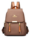 Zipper Oxford Fashion Women's Backpack Versatile Commuting Large Capacity Soft Female Back Pack