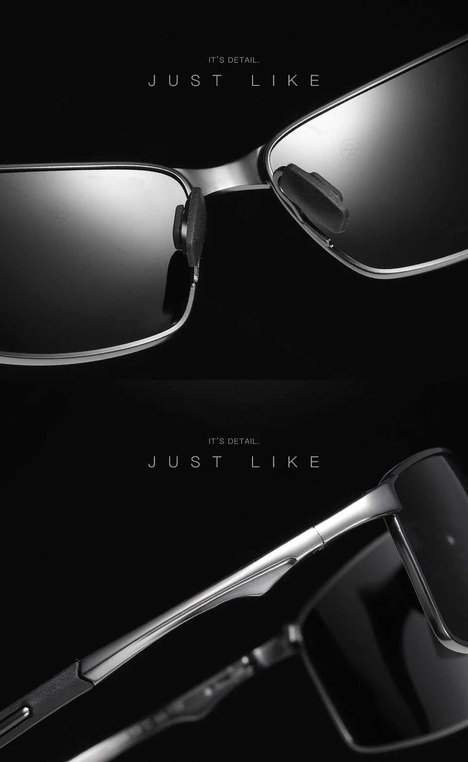 Classic Square Photochromic Polarized Sunglasses UV400 Anti-Glare Driving Glasses for Men Women