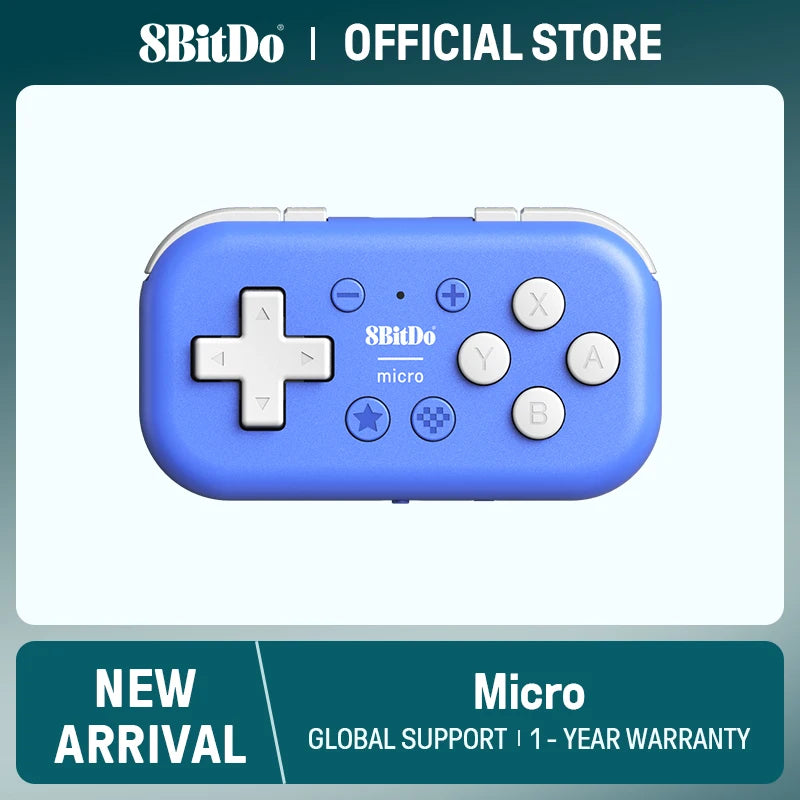 Mini Bluetooth Gaming Controller with Keyboard Mode for Nintendo Switch and Android