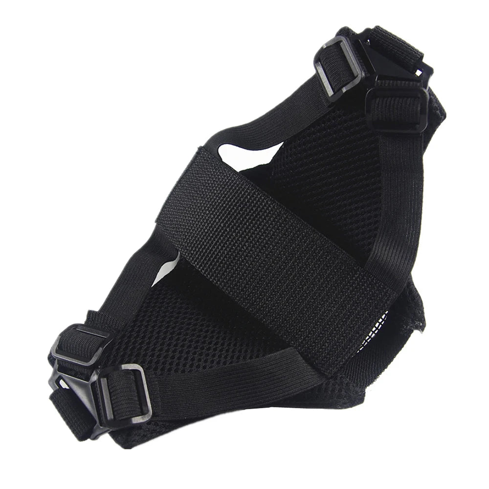 Tactical Half Face Airsoft Mask Foldable Metal Mesh Double Ribbon Adjustable CS Wargame Hunting Paintball Protective Masks