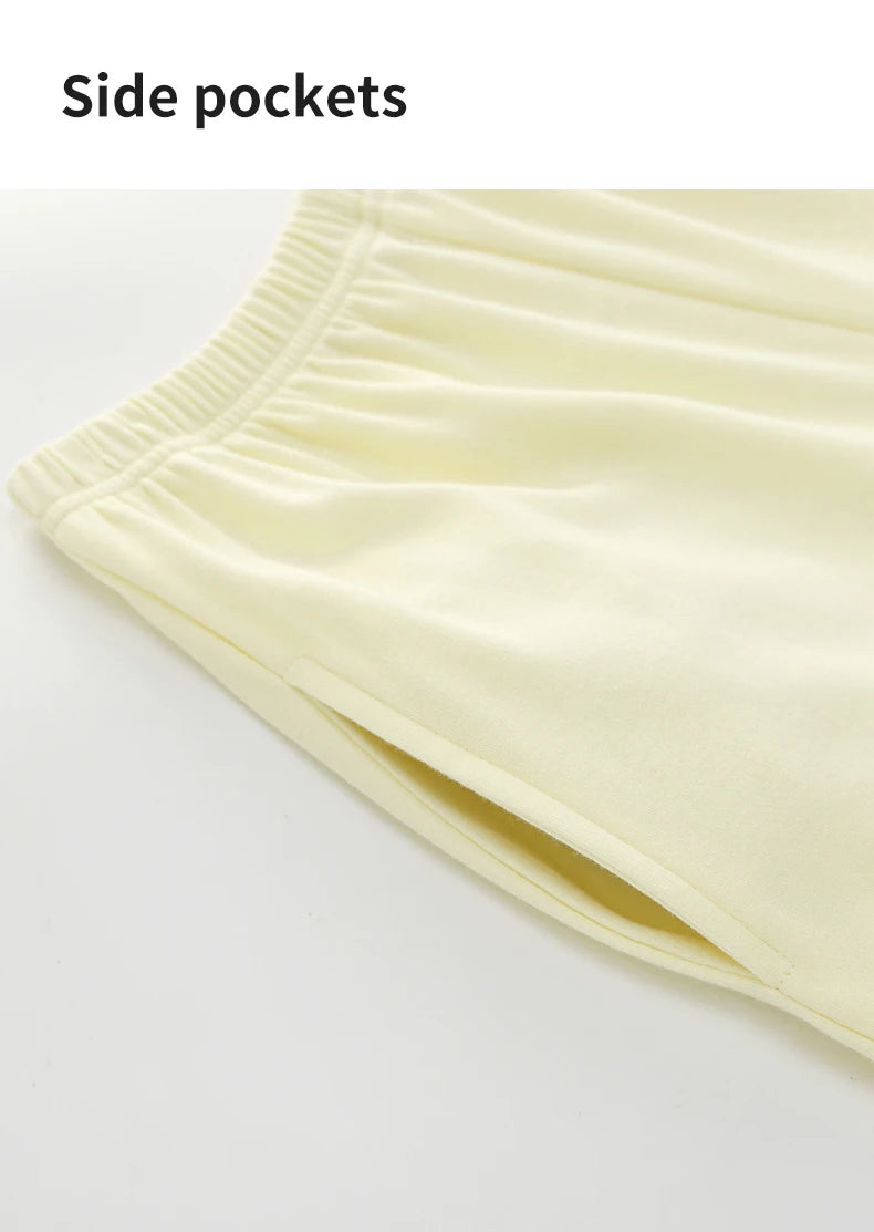 Women’s Winter 100% Cotton Pajama Set – Loose Fit, Turn-Down Collar, Long Sleeves, Cute Pink