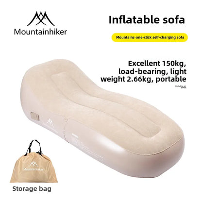 Fast Inflatable Air Sofa Bed Outdoor Portable Air Mattress Lazy Camping Automatic Inflatable Sleeping Mat Uptaded