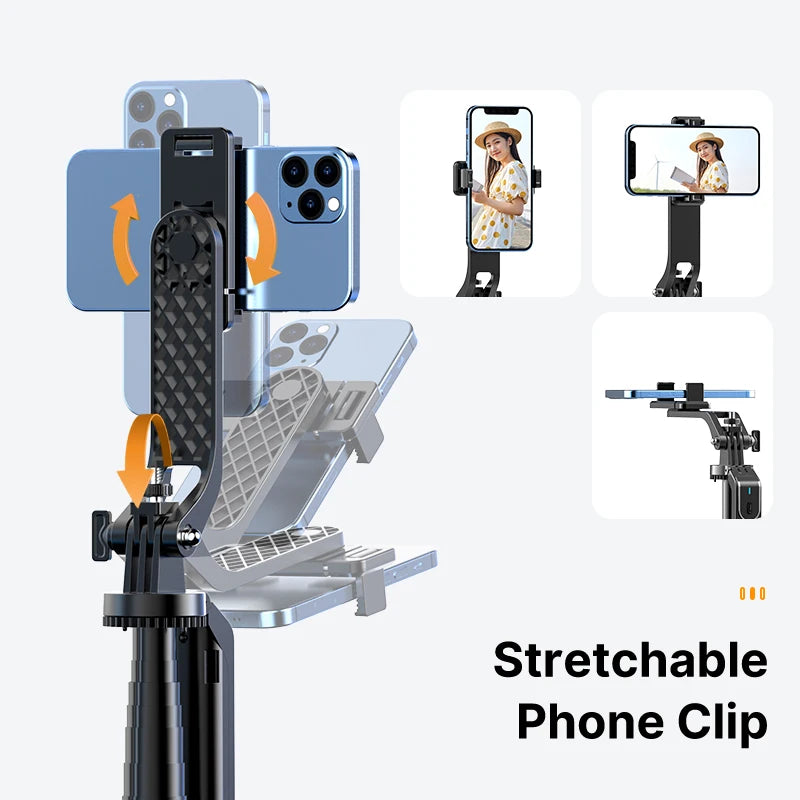 Smartphone Tripod Bluetooth Selfie Stick Desktop Tripod  for iPhone 12 13 14 GoPro Card Camera Live Streaming Video