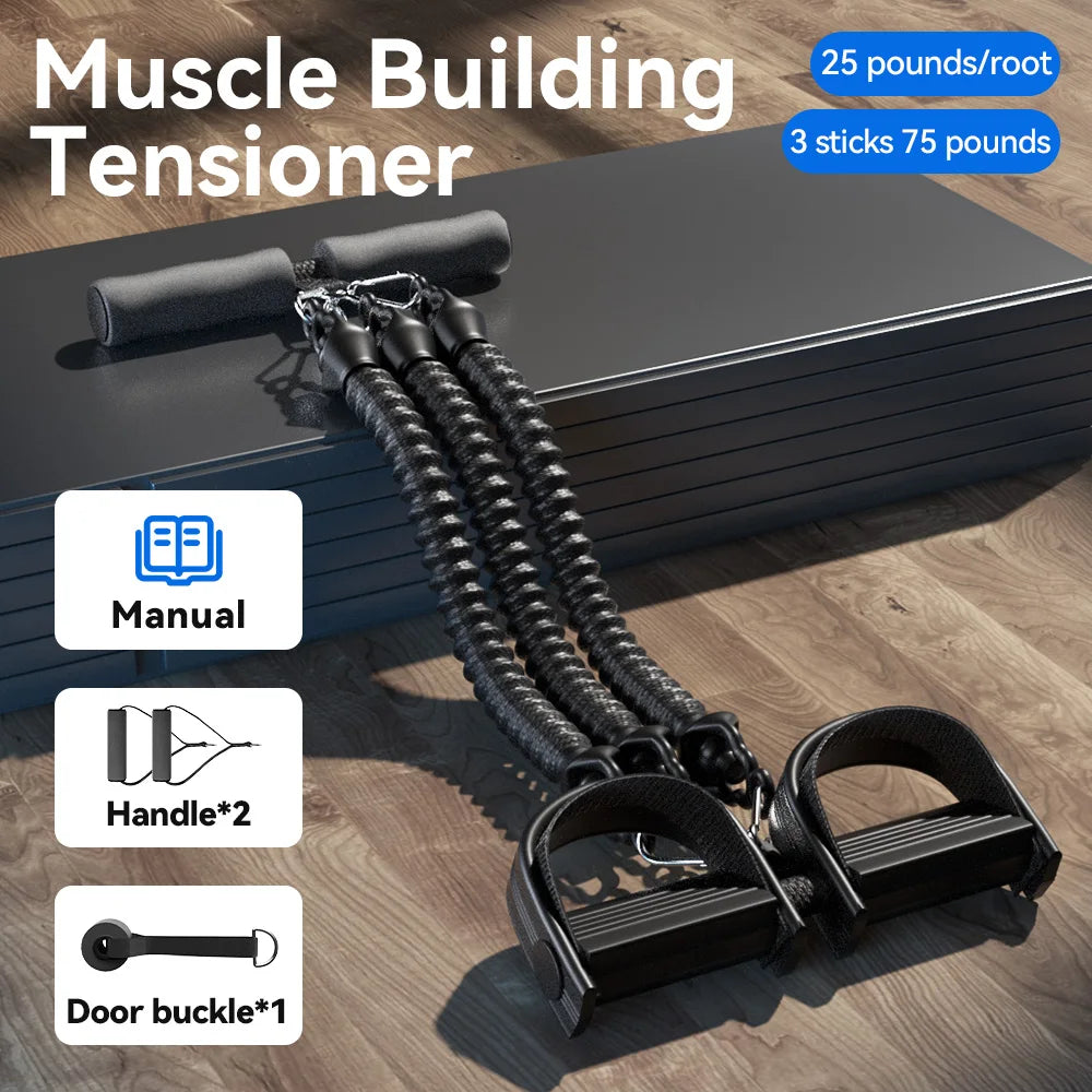 Pedal Tension Rope Men Abdominal Strengthening Elastic Band Tension Rope Expand Chest Strength Exercise Fitness equipment