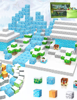 Building Blocks Mine World Cube Set for Boy Girl Age 3+ DIY Model  Stem Montessori Sensory Toys Gift