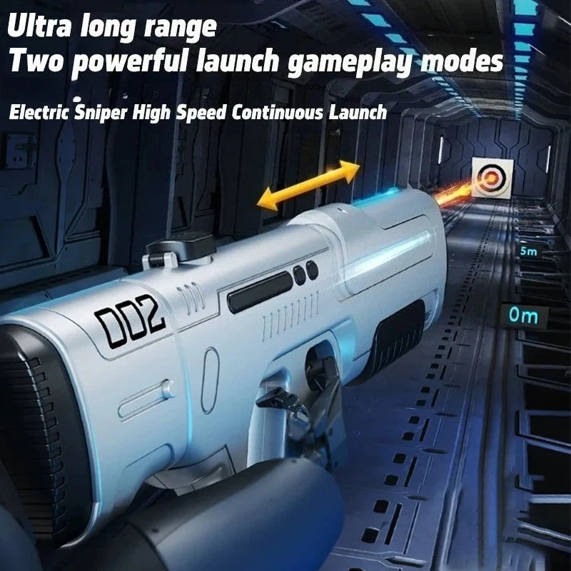 Fully Automatic Pulse Electric Water Gun with Fire Spray Effect Large Capacity Water Blaster