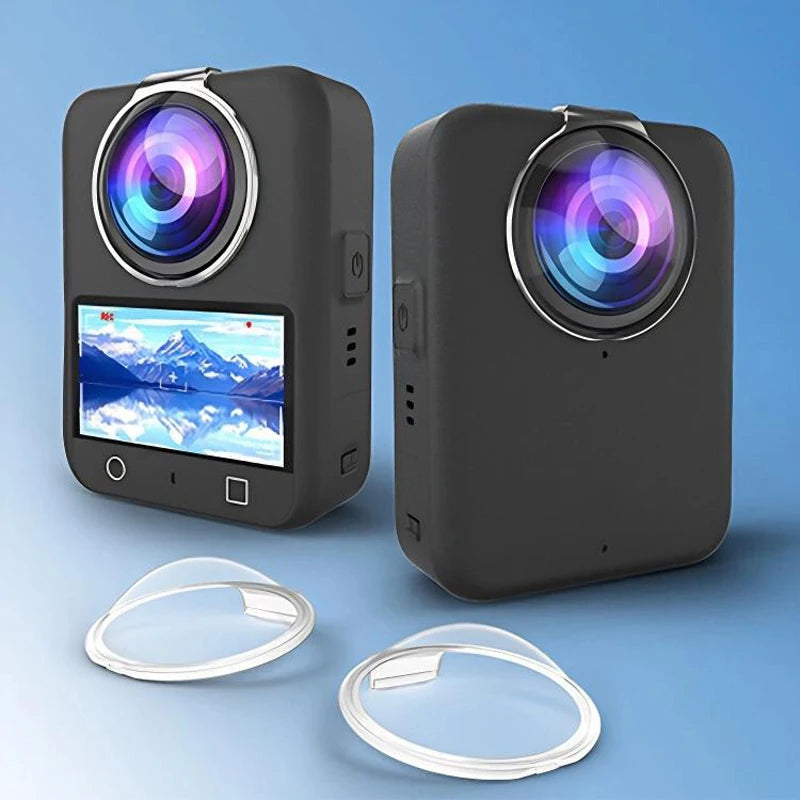 For DJI Osmo 360 Action Camera PC Lens Guard Protective Cover Anti-collision Anti-scratch Lens Cap Accessories