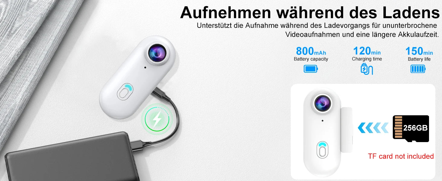 4K Thumb Camera Mini Sports Bodycam with Waterproof Action Camera megnetic Wearables Vlog Helmet Camera Bicycle Video Wifi Cam