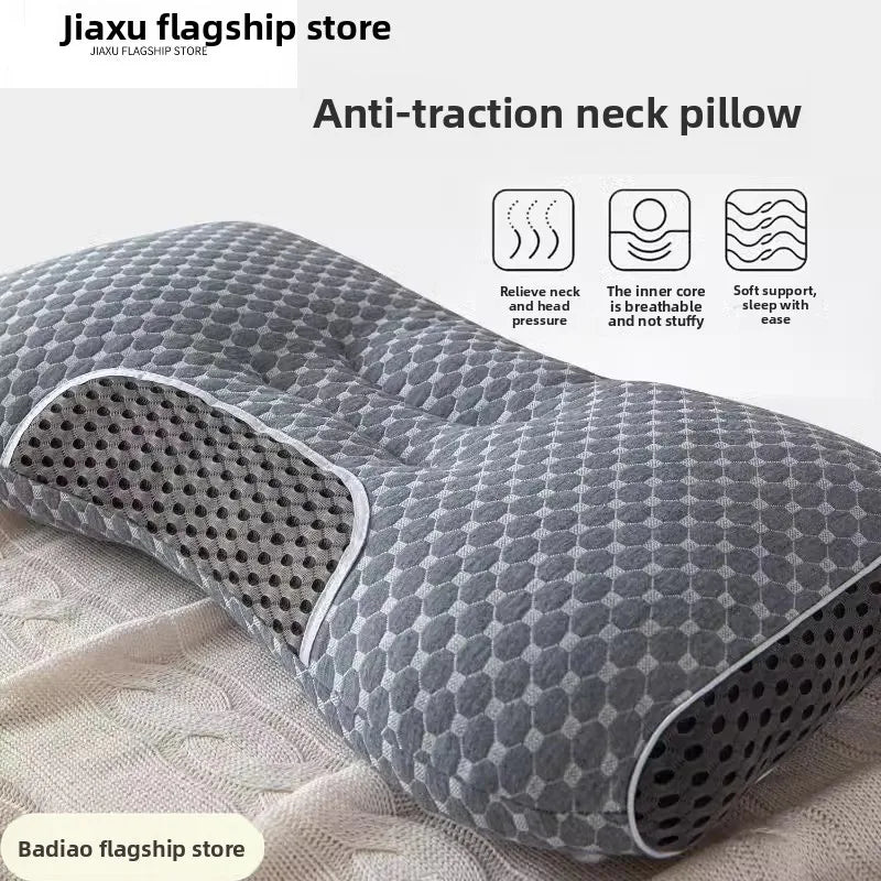Deep Color Ne Massaging Pillow for Sp Home Use Single Person Dormi Durable Str Relief U-aped Portable Pillow