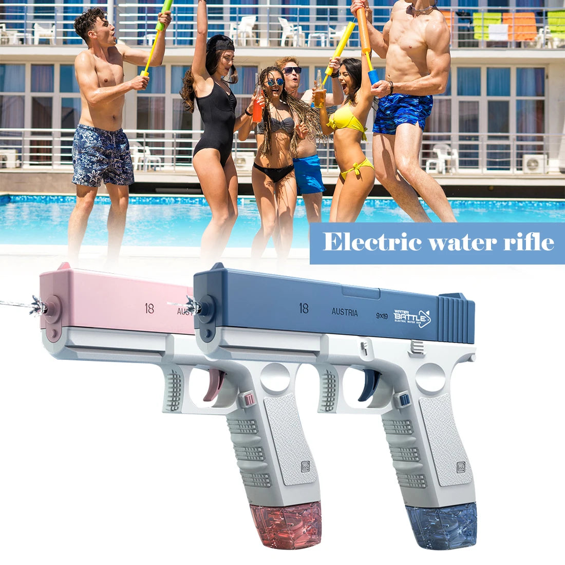 Electric Water Spray Toys Bursts High-pressure Strong Charging Energy Water Automatic Toy