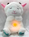 Baby Plush Doll Breathing Bear Newborn Soothing Sleep Playmate Otter Toy Kids Music Sleeping Companion Sound Light Doll Toy Gift