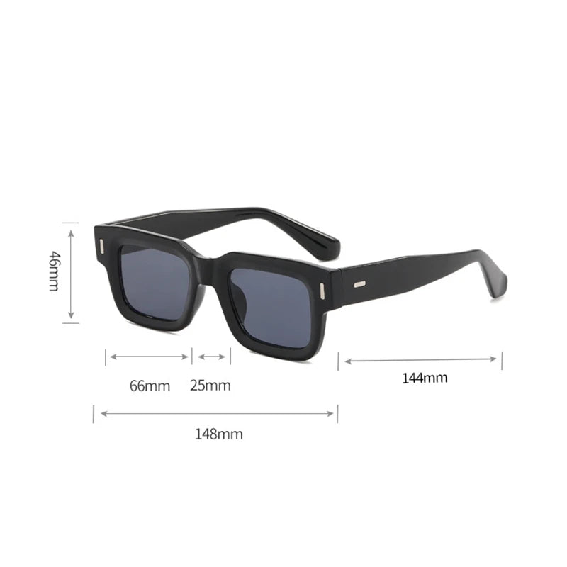 Square Sunglasses For Men Luxe Vintage Sunglasses Women Trendy Retro Fashion Sun Glasses