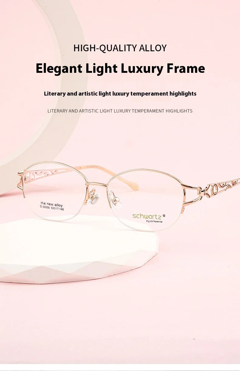 Alloy Elegant Light Luxury Frame Literary and artistic light