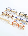Round Reading Glasses Men Retro Prescription Eyeglasses Frame Colorful Frame Diopter +1-+4