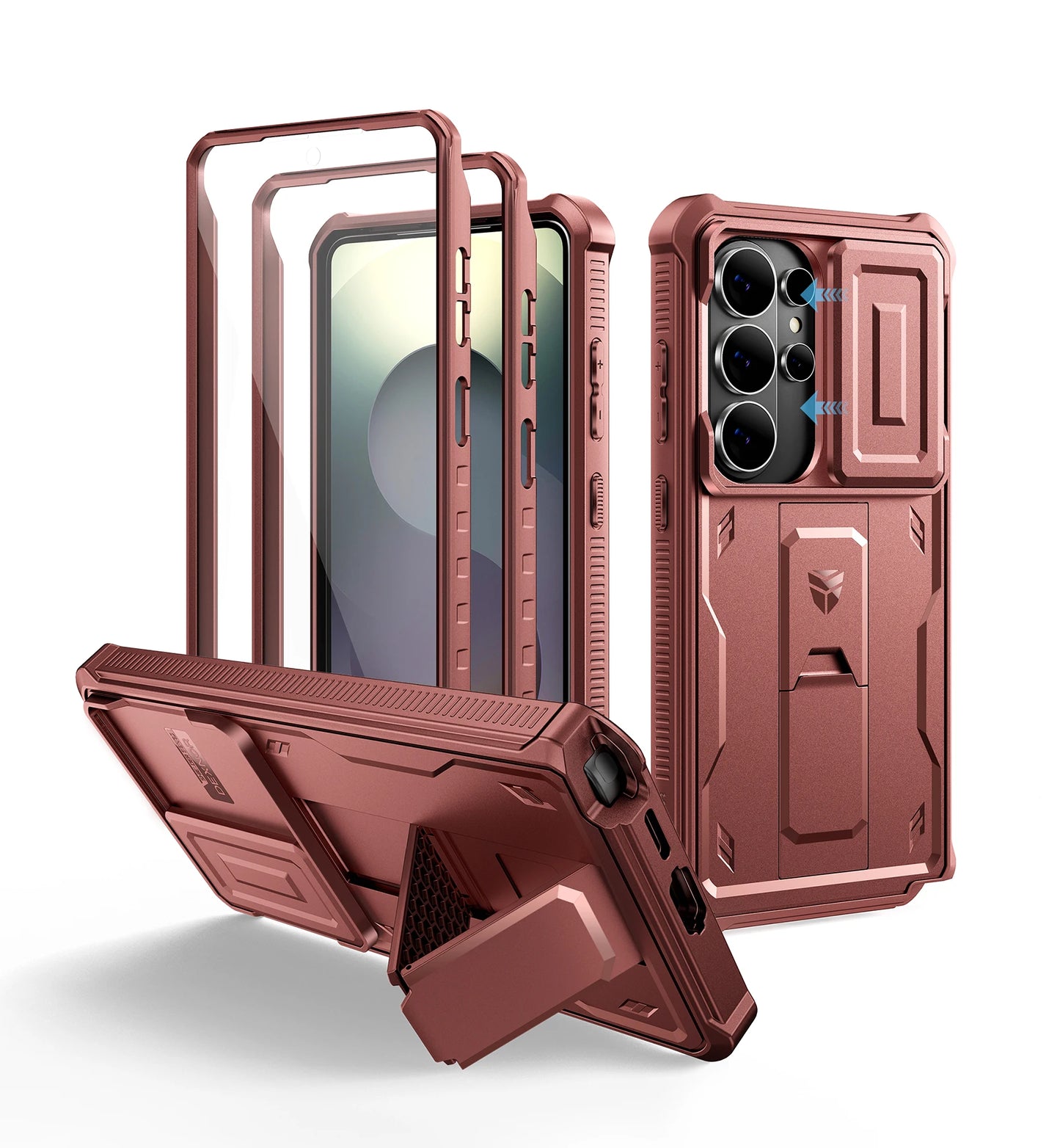 For Samsung Galaxy S26/S26 Plus/S26 Ultra 2026Case Full Body Shockproof Camera Cover &Built-in Screen Protector Kickstand