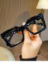 Luxury Acetate Spectacle Frame Fashion Retro Square Eyeglasses Optical Prescription Frames