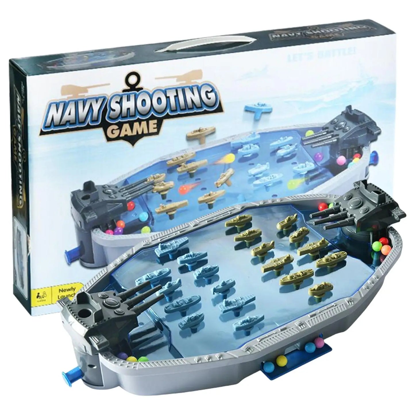 Navy Battle Desktop Catapult Game – Military & Dinosaur Toy