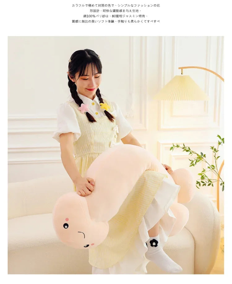 105cm Big Size Trick Penis Plush Kawaii Soft Simulation Dick Plushie Real-life Penis Pillow Sexy Hugging Pillow Girlfriend Gifts