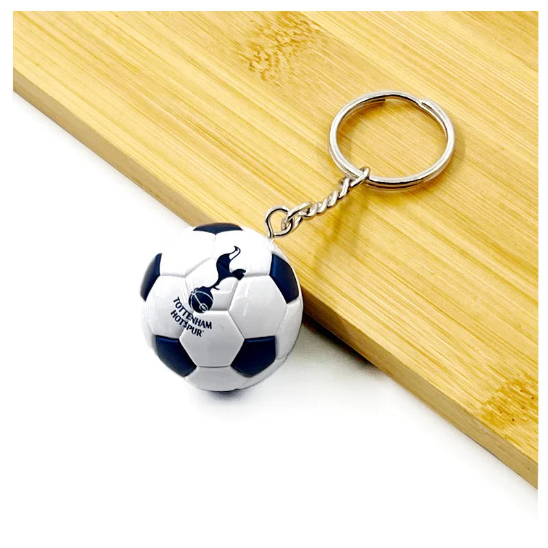 Football Club Soccer Ball Keychain Team Flag Pendant Fan Souvenir Bag Charm