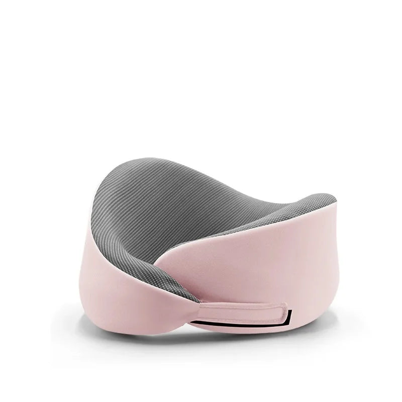 Memory Sponge Neck Pillow Adjustable Size U-shaped Neck Pillows Portable Nap Pillow For Travel Working Cervical Vertebra Protect