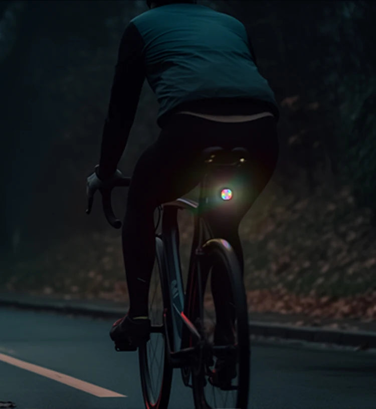 Customizable Intelligent Expression Taillights 140 LED Lights Smart Braking Sensor Multiple Colors Bicycle Rear Light