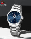 Watches Stainless Steel Simple Calendar Male Waterproof Wristwatches
