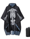 Raincoat Men Women Hooded Rain Poncho Halloween Outdoor Waterproof Rain Coat Multifunctional Rain Gear for Hiking Camping