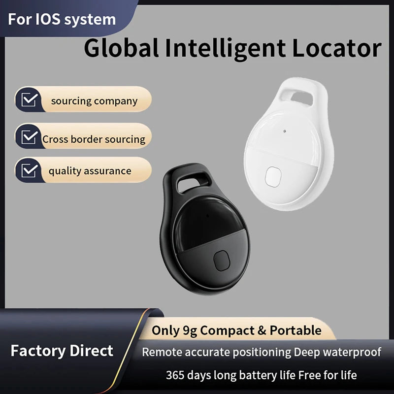 Mini Anti-lost Tracker Global Precision Positioning Locator With Find My App Extended Battery Life For  Pets Elderly