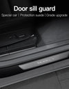 For Tesla Model Y Car Front seat Track protection cover Rear door sill anti kick plate Interior Decoration Refit Accessories