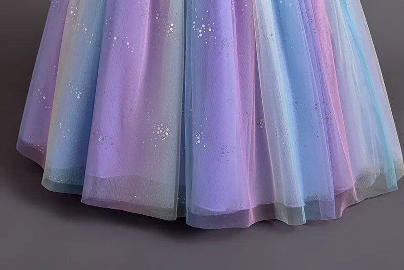 Girls Princess Ball Gown Fluffy Tulle Puffy Dress for Birthday Christmas Pageant Flower Girl Wedding Dress