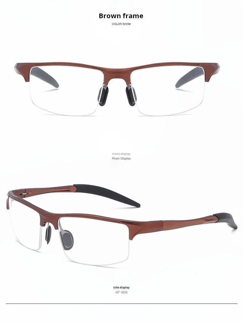 Lightweight Aluminum Magnesium Sports Cycling Half Frame Eyeglasses Frames