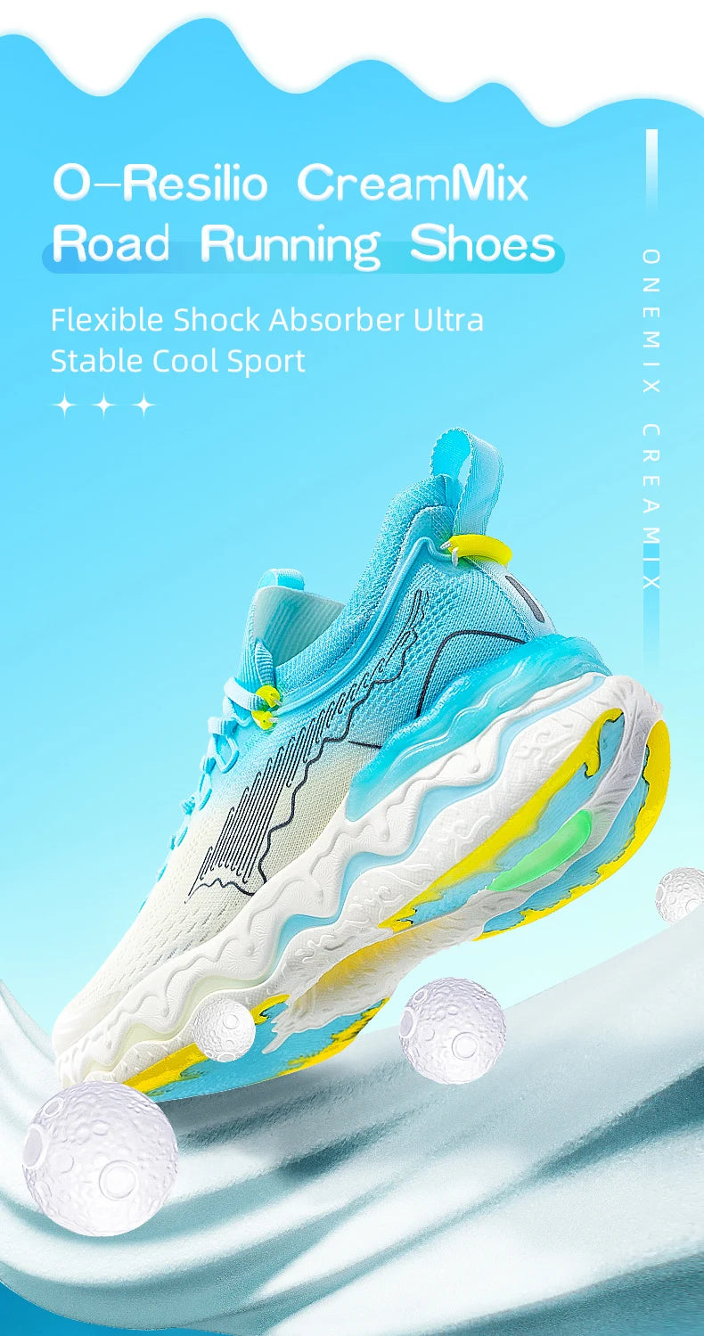 Style Color O-Resilio CreamMix Road Running Shoes for Man Lightweight Cushioning Men Training Outdoor Sneakers