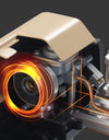 A SCard Type Outdoor Folding Portable Camping Stove Household Cookware Gas Gift Strong Fire And Windproof Kasca Magnetic BBQ