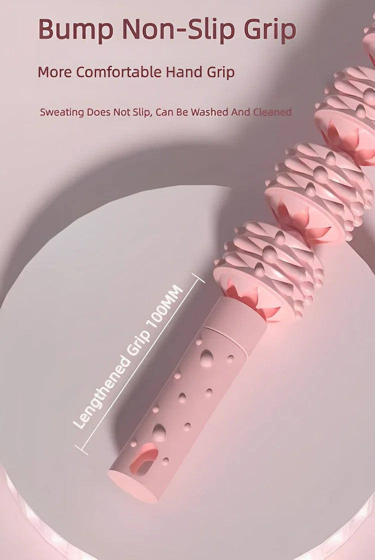 4 Ball Roller Muscles Massage Stick Relaxation Yoga Fitness Wolf Tooth Fascia For Calves Thighs Quadriceps Arms Forearms