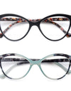 Lady Cat Eye Reading Glasses Women Spring Hinge Lightweight Presbyopia Readers Eyeglasses with Diopter +0.5 to +4.0