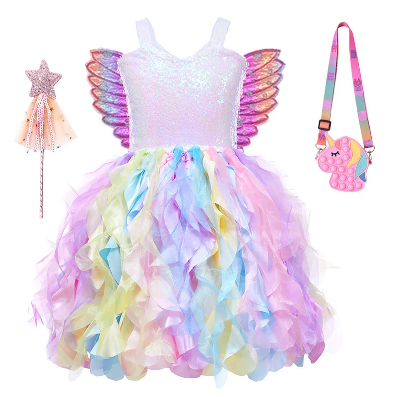 Sequin Pageant Dress with Spiral Hem Birthday Party Gown
