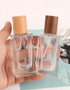 5pcs 30ml 50ml Beech and Walnut Wood Cap Emrty Portable High-end Perfume Split Glass Spray Bottle Large Capacity Replacement