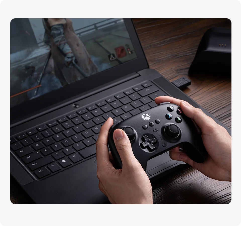 Wireless Gaming Controller with Hall Effect Joysticks for Xbox and PC