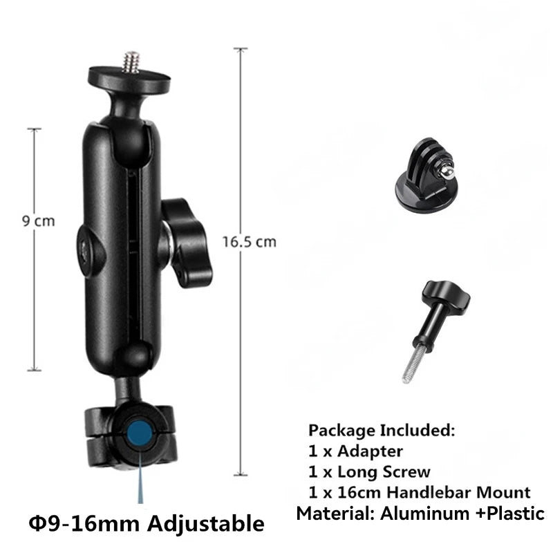 Action Camera Bicycle Motorcycle Handlebar Mount Selfie Stick Bracket