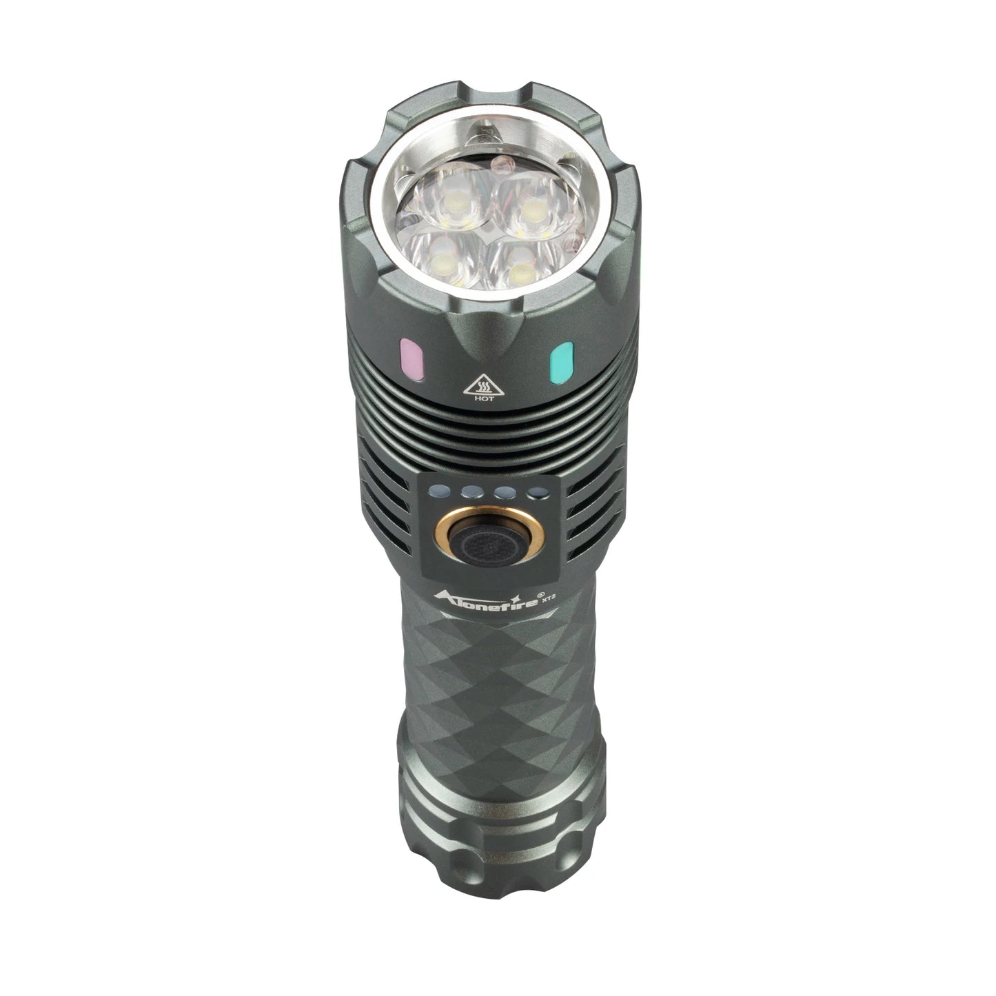 6000 Lumen Rechargeable LED Flashlight With Magnetic Base