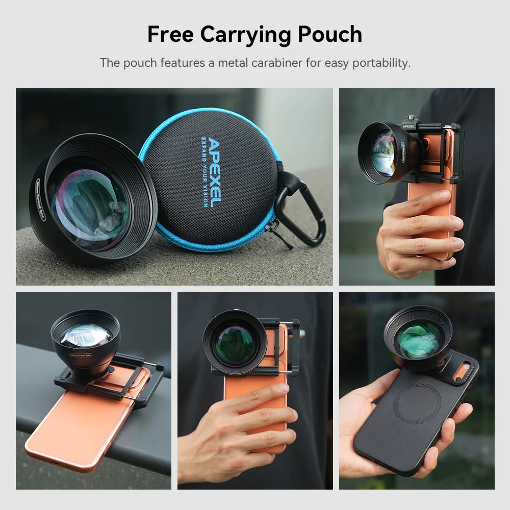 2X Smartphone Portrait Lens with Natural Bokeh Effect 50mm