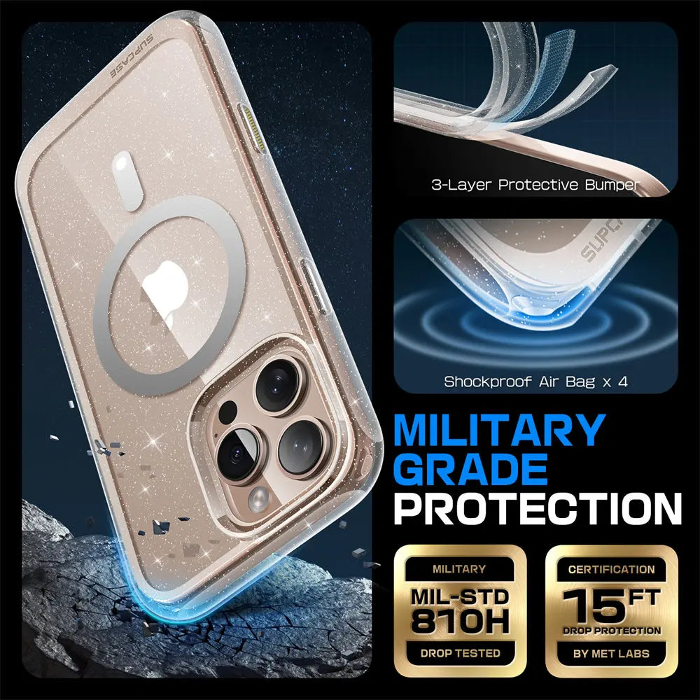 For iPhone 16 Pro Max Case with Camera Control Capture Button UB Mag Slim Shockproof  MagSafe Phone Case Cover