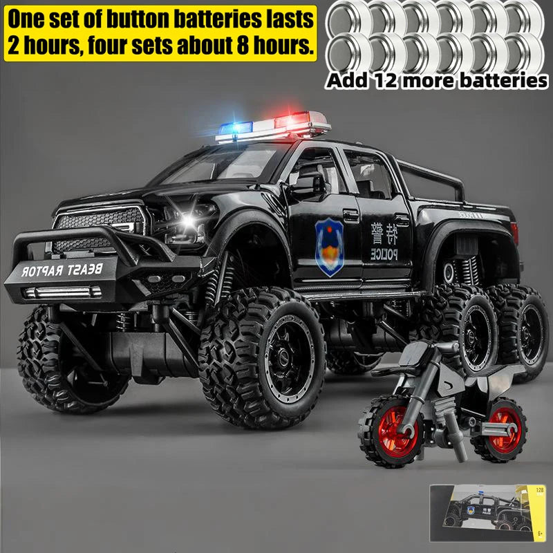 1:28 F150 Off Road Pickup Truck Alloy Diecast Model Car High Simulation Collections Home Trendy Toy Birthday Gift For Friend Boy