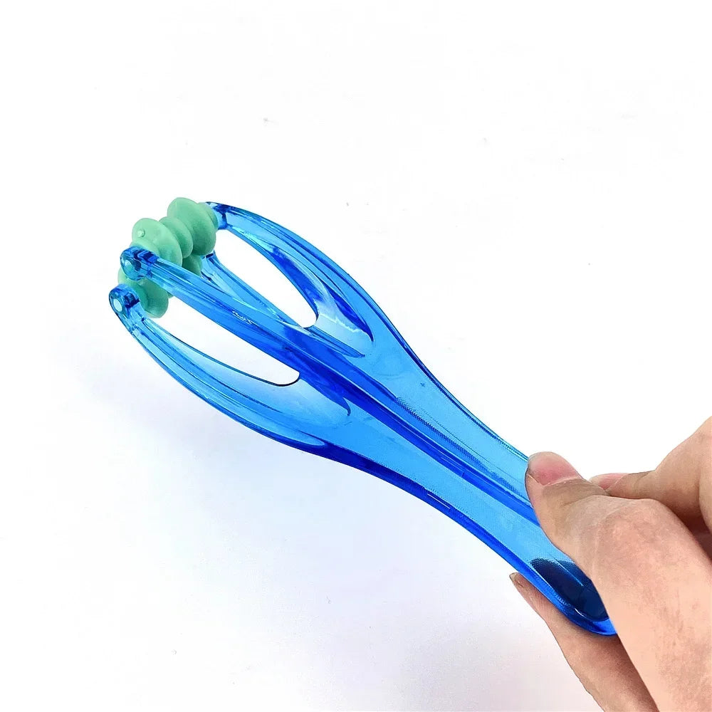 1Pcs 2 Rollers Finger Massager Mini Finger Joints Massager With Elastic Handle For Finger Blood Circulation & Muscle Relaxation